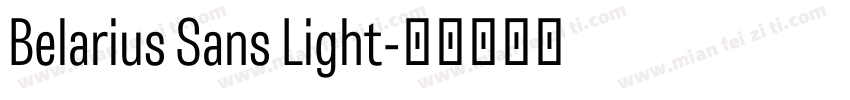 Belarius Sans Light字体转换